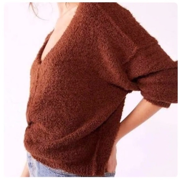 Free People Icing V Pullover Sweater - Picture 5 of 5